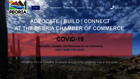 What Peoriachamber.com website looked like in 2020 (3 years ago)