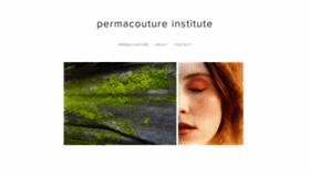 What Permacouture.org website looked like in 2020 (3 years ago)