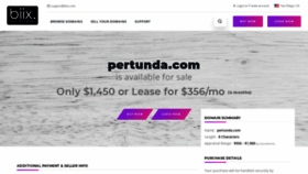 What Pertunda.com website looked like in 2020 (3 years ago)