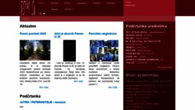 What Pesem.si website looked like in 2020 (3 years ago)