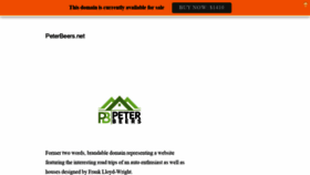 What Peterbeers.net website looked like in 2020 (3 years ago)