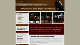 What Pfingstturnier-sangerhausen.de website looked like in 2020 (3 years ago)