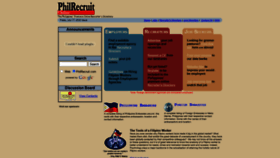What Philrecruit.com website looked like in 2020 (3 years ago)
