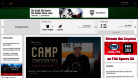 What Phoenixcoyotes.com website looked like in 2020 (3 years ago)