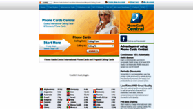 What Phonecardscentral.com website looked like in 2020 (3 years ago)