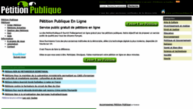 What Petitionpublique.fr website looked like in 2020 (3 years ago)