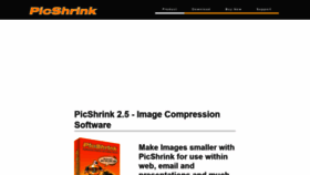What Picshrink.com website looked like in 2020 (3 years ago)