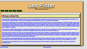 What Pinter.com website looked like in 2020 (3 years ago)