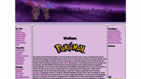 What Pokemon-paradijs.com website looked like in 2020 (3 years ago)