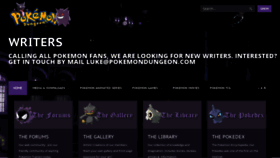 What Pokemondungeon.com website looked like in 2020 (3 years ago)