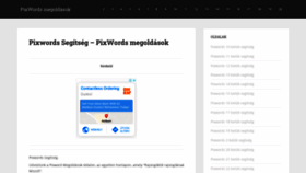 What Pixwordsmegoldasok.org website looked like in 2020 (3 years ago)