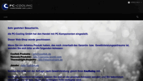 What Pc-cooling.de website looked like in 2020 (3 years ago)