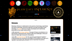 What Planetaryinfluence.com website looked like in 2020 (3 years ago)