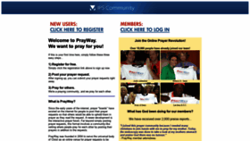 What Prayway.com website looked like in 2020 (3 years ago)