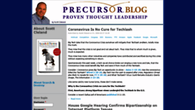 What Precursorblog.com website looked like in 2020 (3 years ago)