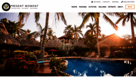 What Presentmomentretreat.com website looked like in 2020 (3 years ago)
