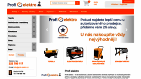 What Profi-elektro.cz website looked like in 2020 (3 years ago)