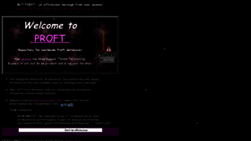 What Proft.org website looked like in 2020 (3 years ago)