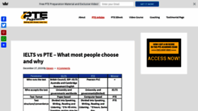 What Ptepreparation.com website looked like in 2020 (3 years ago)