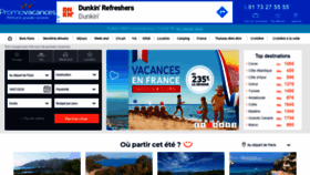 What Promovacances.fr website looked like in 2020 (3 years ago)