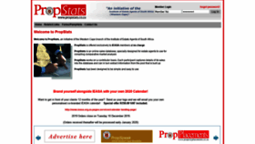 What Propstats.co.za website looked like in 2020 (3 years ago)