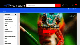 What Protechprojection.com website looked like in 2020 (3 years ago)