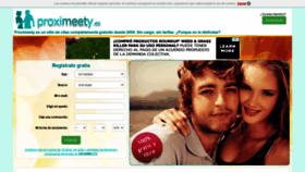 What Proximeety.es website looked like in 2020 (3 years ago)