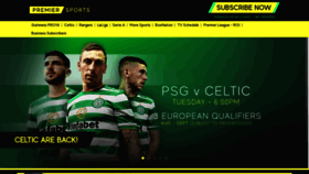 What Premiersports.tv website looked like in 2020 (3 years ago)