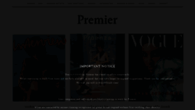What Premiermodelmanagement.com website looked like in 2020 (3 years ago)