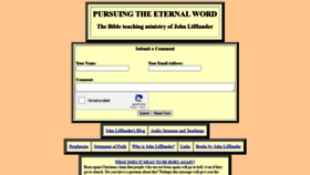 What Pursuingtheword.com website looked like in 2020 (3 years ago)