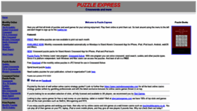 What Puzzlexpress.com website looked like in 2020 (3 years ago)