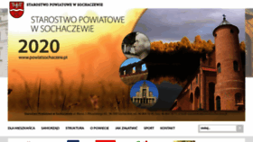 What Powiatsochaczew.pl website looked like in 2020 (3 years ago)