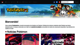 What Pokefanaticos.com website looked like in 2020 (3 years ago)