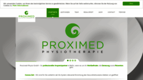 What Proximed-physio.de website looked like in 2020 (3 years ago)