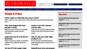 What Petrowatch.com website looked like in 2020 (3 years ago)