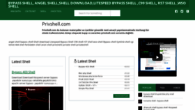 What Privshell.com website looked like in 2020 (3 years ago)