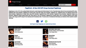 What Paglasongs.com website looked like in 2020 (3 years ago)