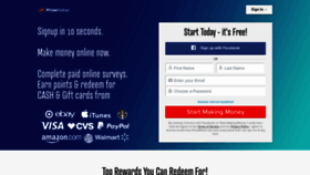 What Prizerebel.com website looked like in 2020 (3 years ago)