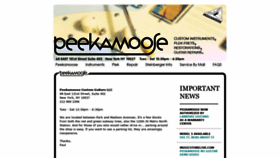 What Peekamoose.com website looked like in 2020 (3 years ago)