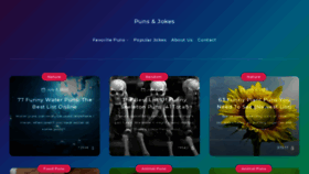 What Punsandjokes.com website looked like in 2020 (3 years ago)