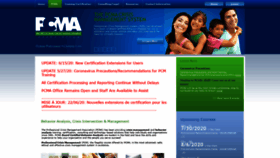 What Pcma.com website looked like in 2020 (3 years ago)