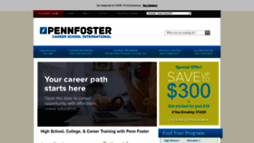 What Pennfosterglobal.com website looked like in 2020 (3 years ago)