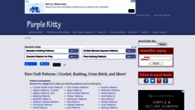 What Purplekittyyarns.com website looked like in 2020 (3 years ago)
