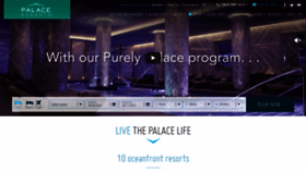 What Palaceresorts.com website looked like in 2020 (3 years ago)