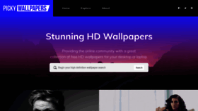 What Pickywallpapers.com website looked like in 2020 (3 years ago)