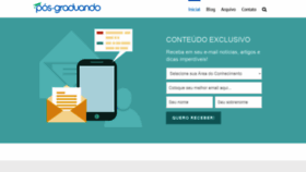 What Posgraduando.com website looked like in 2020 (3 years ago)