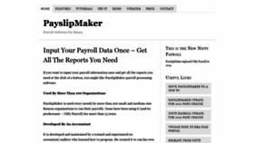 What Payslipmaker.com website looked like in 2020 (3 years ago)