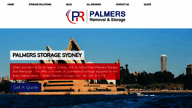 What Palmersstorage.com.au website looked like in 2020 (3 years ago)