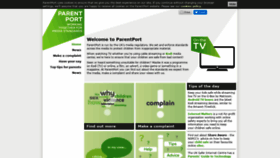 What Parentport.org.uk website looked like in 2020 (3 years ago)