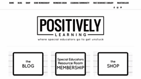 What Positivelylearningblog.com website looked like in 2020 (3 years ago)